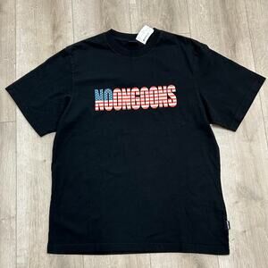 Noon Goons American Flag Spellout Black Tee T Shirt Size Medium M B7